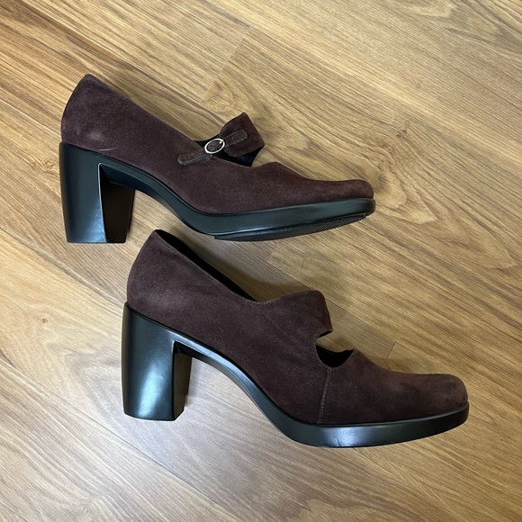 SOLD// Dansko Tara Mary Janes Pumps High Heels Shoes Suede Leather 42 11.5 12 - Picture 4 of 10